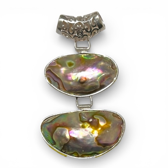 Jewelry - Silver Filigree Abalone Pendant